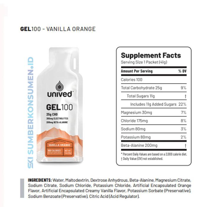Gambar Unived Energy Gel 100 Semua Rasa / Sports Endurance Suplemen Olahraga - Vanilla Orange dari SumberKonsumen.id undefined Tokopedia