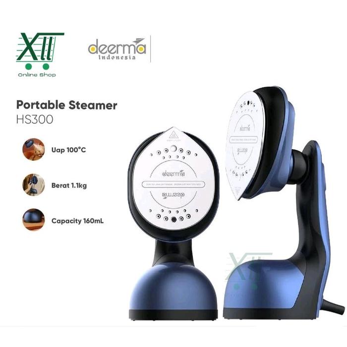 Gambar DEERMA HS~300 PORTABLE GARMENT IRON STEAMER Setrika Uap Steamer Pakaian 1000 Watt dari Xll Yoss undefined Tokopedia