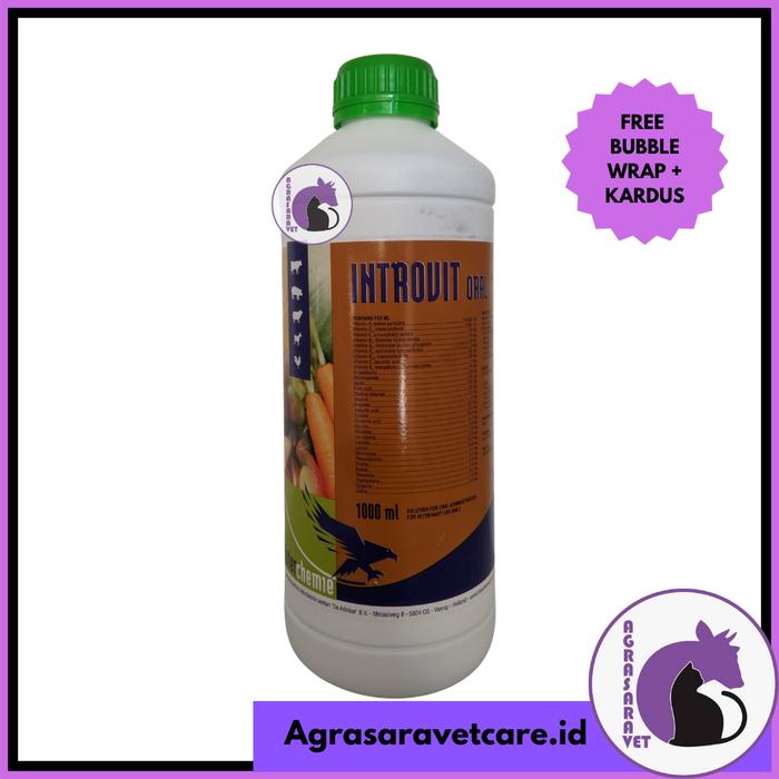 Gambar introvit oral 1000 ml 1 liter (multivitamin dan asam amino) dari Agrasaravetps undefined Tokopedia