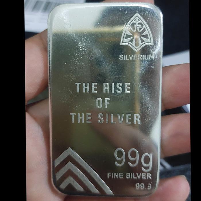 Gambar Ready Perak Batangan Murni 99 Gram Asli Original Baru Termurah Fine Silver Bar Logam Mulia Murah Silverium Terbaru 999 Sertifikat Digital Official Indonesia Bukan Antam Granule 925 Butiran Bekas Koin 1 Oz 10 Isilver 50 I Nadir 250 Coin 1Oz Dirham 500 Kg dari Bintang Selatan ID undefined Tokopedia