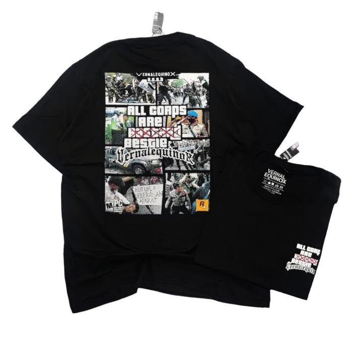 Gambar Kaos Distro Wanita Pria Unisex Vernalequinox Cricket Sevenkey Nexttime Baju Kaos Sablon Tshirt Keren kekinian Reguler Fit Oversize Free Stiker kece - ACAB GTA, L dari IRMA WATI ETT undefined Tokopedia