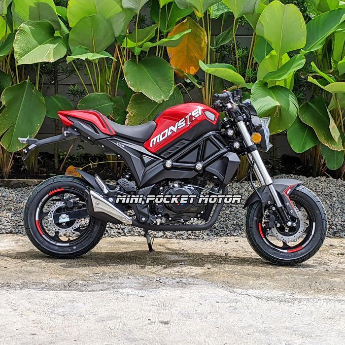 Gambar Motor Mini Monster 150Cc - Model Ducati Monster 150Cc - Street Fighter Tbk - Merah dari Lapak Grocery undefined Tokopedia
