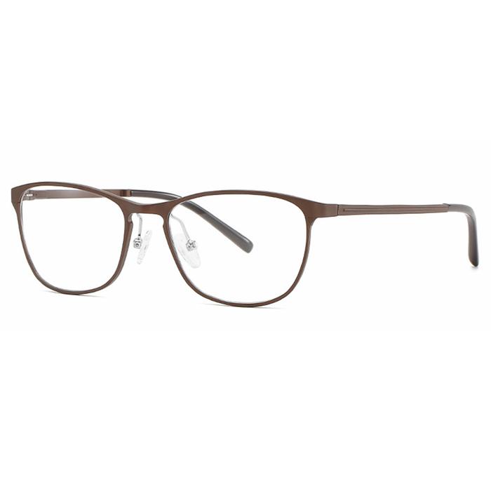 Gambar Full Rim Eyeglasses Metal Oval Shape Alloy Prescription Glasses With Flexible Spring Hinge in the Temple Legs Spectacles Eyewear - Brown dari Tzu Chen undefined Tokopedia