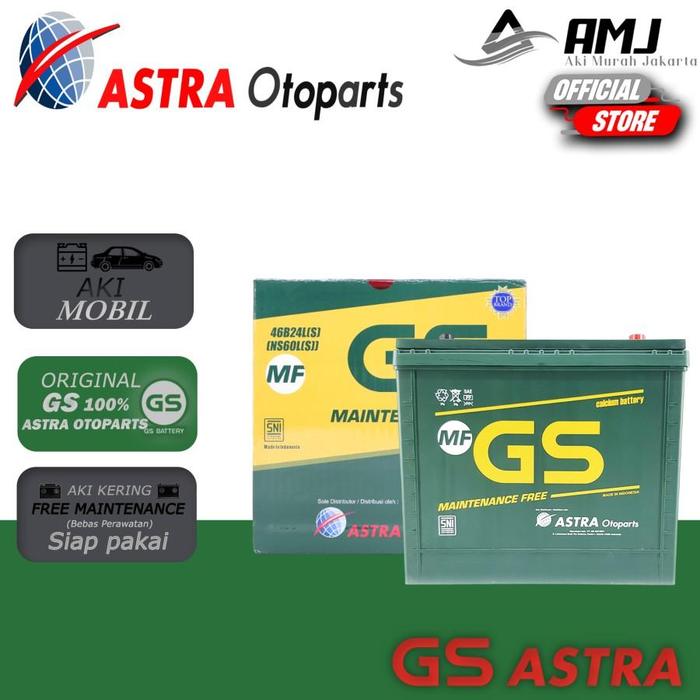 Gambar GS MF Astra Aki Mobil Wuling Confero NS60LS - 45Ah Aki Kering - GOJEK/GRAB  dari Aki Murah Jakarta undefined Tokopedia