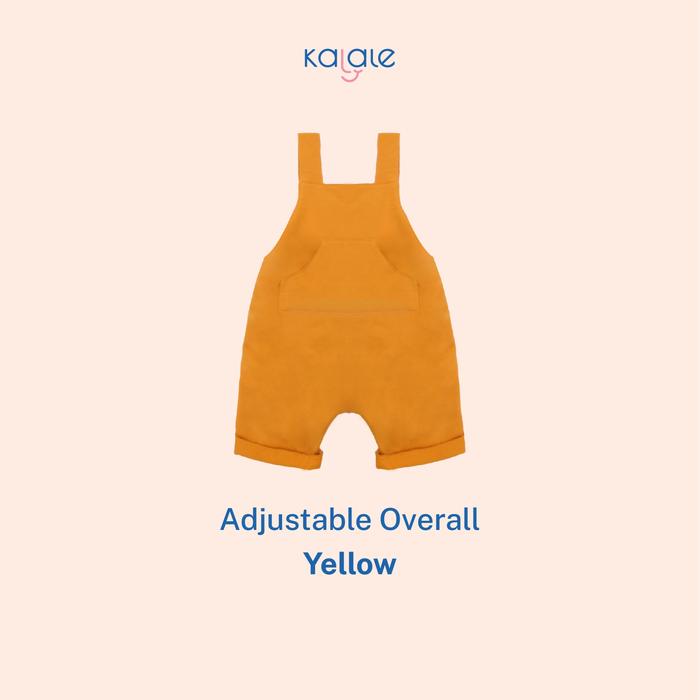 Gambar Kalale - Adjustable Overall 6-24 Bulan Bayi Anak Laki-Laki Perempuan Unisex Blue Grey Pink Yellow Mustard Lilac Baju Bertumbuh Kancing Anak-Anak - Yellow, 6-24 Bulan dari Kalale undefined Tokopedia
