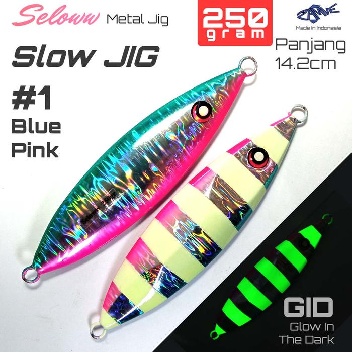 Gambar Metal Jig Zamve Seloww 250Gr Metal Jig 250Gr Metal Jig 250Gram - Blue Pink dari Sagara Pancing undefined Tokopedia