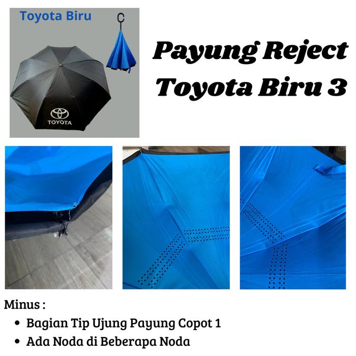 Gambar Payung Mobil Terbalik Kazbrella Logo Mobil Reverse Umbrella 2 Warna - Reject Toyota Biru 3 dari Jakarta Autozone undefined Tokopedia