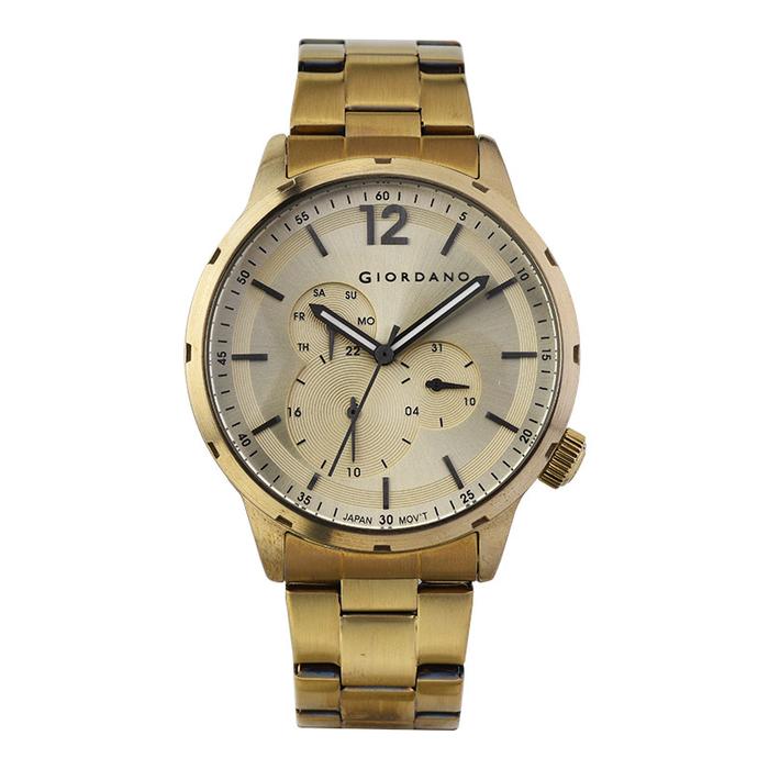 Gambar Jam Tangan Pria Giordano Metropolitan GD-1158-33 Men Champagne Dial Gold Stainless Steel Strap [No Box] dari Machtwatch Indonesia undefined Tokopedia