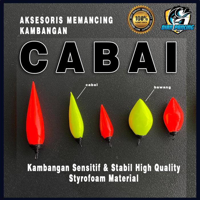 Gambar KAMBANGAN CABE BAWANG ISI 10 PCS PELAMPUNG/ KIMPUL HIGH QUALITY SENSITIF DAN STABIL Umpan - cabe #3 dari TIRTO PANCING undefined Tokopedia