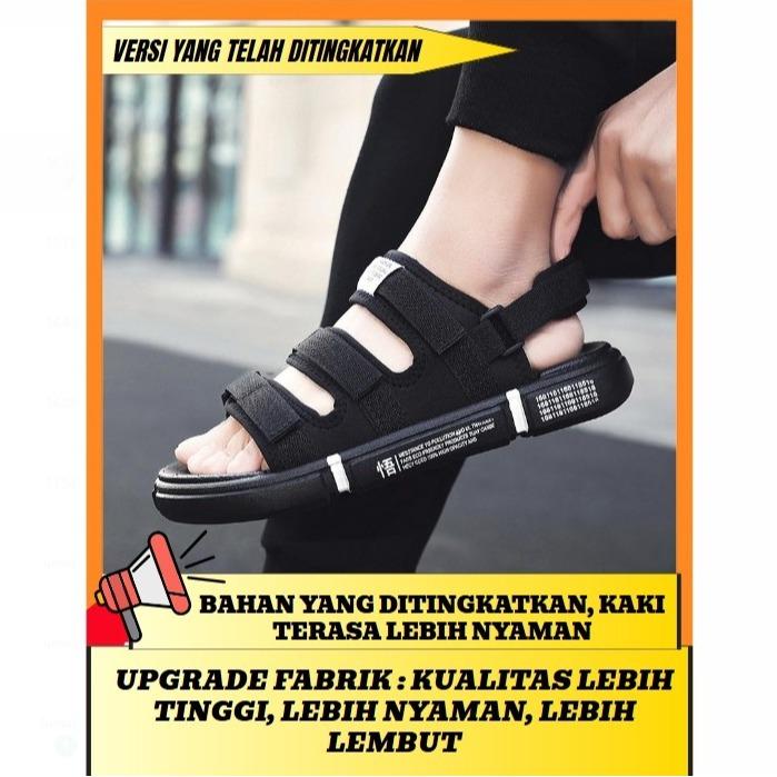 Gambar 【COD】- Sendal Pria Tali Yang Bisa Dilepas - Sandal Pria - Sendal Gunung Pria - Sepatu Sandal Gunung Pria - Sendal Sport - Sendal Selop Pria - Sendal Traveling Outdoor Casual - Hitam Ditingkatkan, 39 dari LIDA Sandal Shop undefined Tokopedia