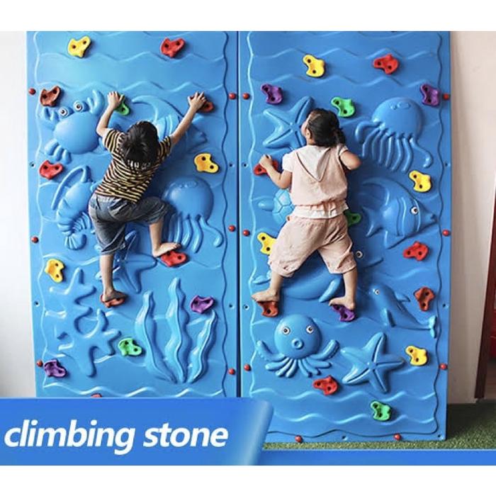 Gambar JUMBO mainan playground rock climbing panjat tebing anak kids climb rock wall manjat tembok batu taman bermain edukasi olahraga sport dari esosudarsio cgoocy undefined Tokopedia
