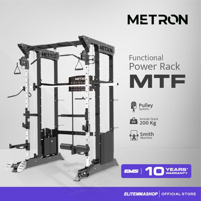Gambar METRON Functional Power Rack MTF - Alat Gym Multifungsi dengan Weight Stack 200kg dari ELITE MMA SHOP undefined Tokopedia