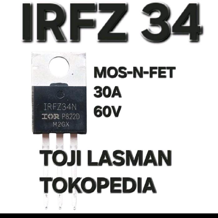 Gambar irfz44n irfz 44 44n irfz44 mosfet inverter irf z44 44 44n - IRFZ 34 dari lasman toji undefined Tokopedia