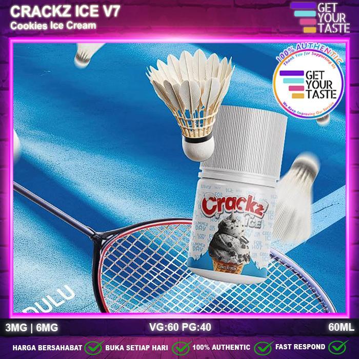 Gambar Liquid Crackz Ice V7 Cookies Ice Cream 60ML Crackz Cookies by Tetra x VON TERLARIS|BEST QUALITY|BEST SELLER - 3MG 60ML dari pinshup undefined Tokopedia