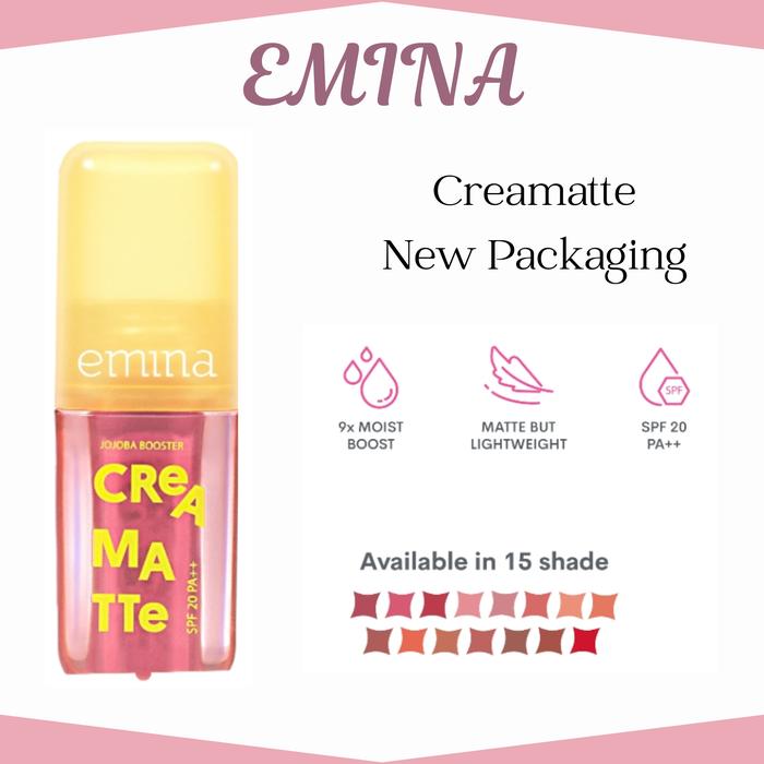 Gambar Emina Creamatte 4g - Comfily Matte 9x Moist Boost - BR24 Brick Chic dari Kios Branded_NEW undefined Tokopedia