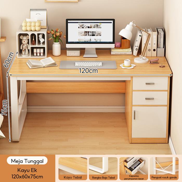 Gambar KUCADI Meja kantor 120CM Meja komputer Computer Table Meja Kerja Meja Belajar [ Garansi lima tahun ] - itu dari KUCADI Shop undefined Tokopedia