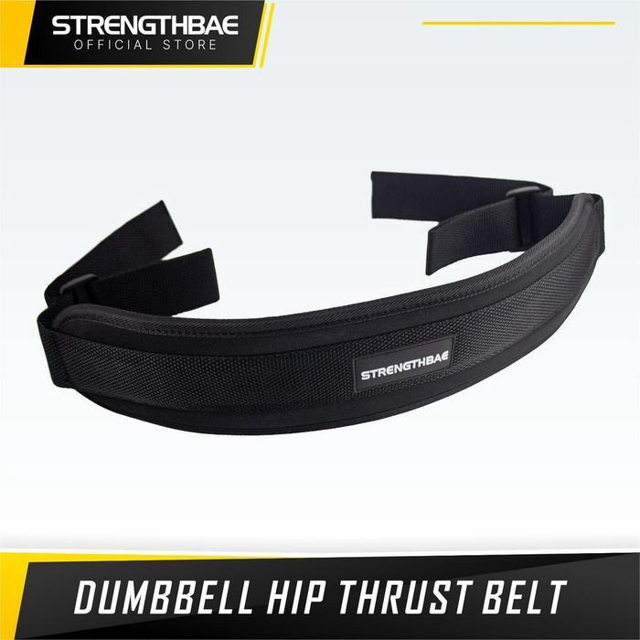 Gambar Hip Thrust Belt Strengthbae Sabuk Kait Dumbbell Glute Bridge Booty Squat Pad Ready - Hitam dari Donny Sport_NEW undefined 4 Tokopedia