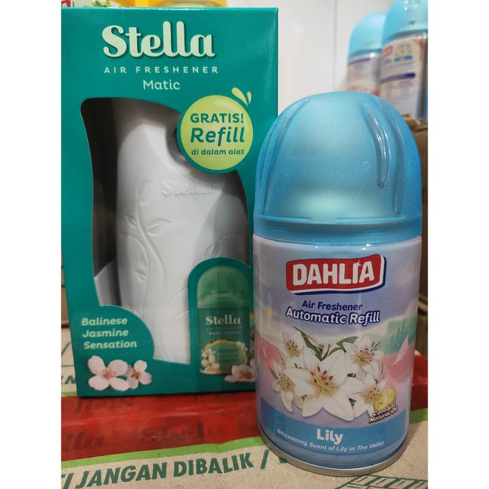 Gambar Stella Matic Set Box Alat + Refill 160Ml Pengharum Ruangan Otomatis Sudah Lengkap Dengan Baterai - Set Alat Lulaby dari emasto undefined 5 Tokopedia