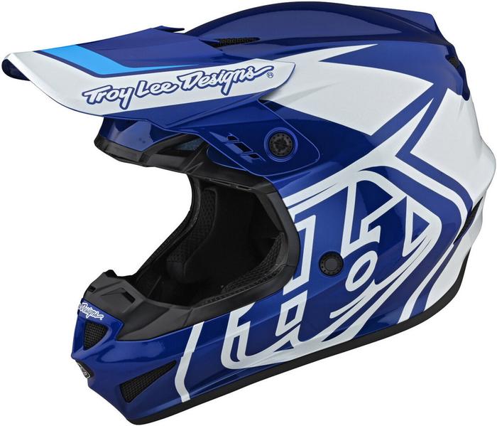 Gambar Helm TLD GP Overload Blue White Helmet Troy Lee Designs Biru Putih Overload Original dari 333MXSTORE undefined Tokopedia
