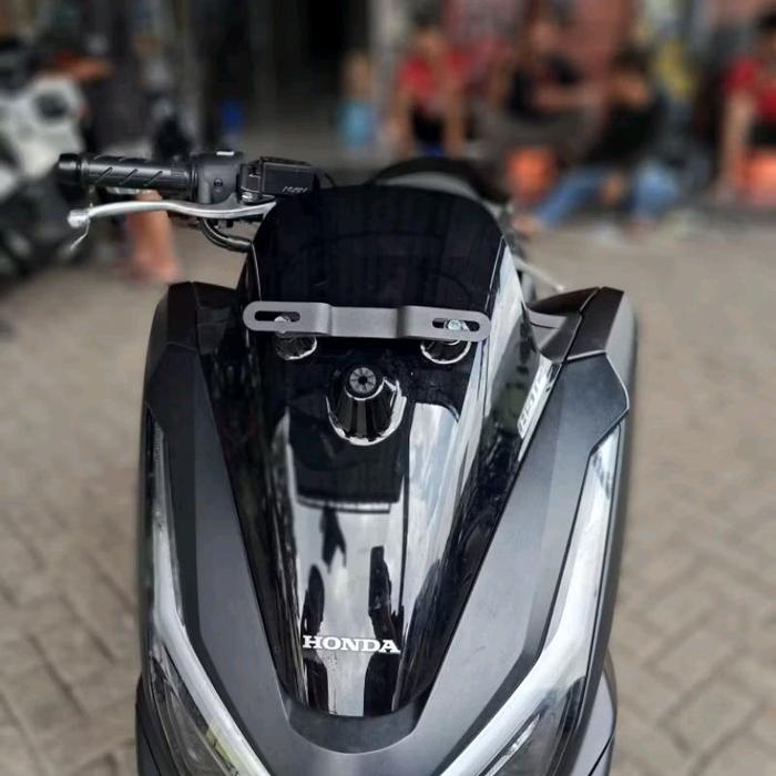 Gambar Breket Dudukan Plat Nomor Honda PCX 160 2025 Besi Tebal - Plat No. Depan dari AfkarMotor03_NEW undefined Tokopedia