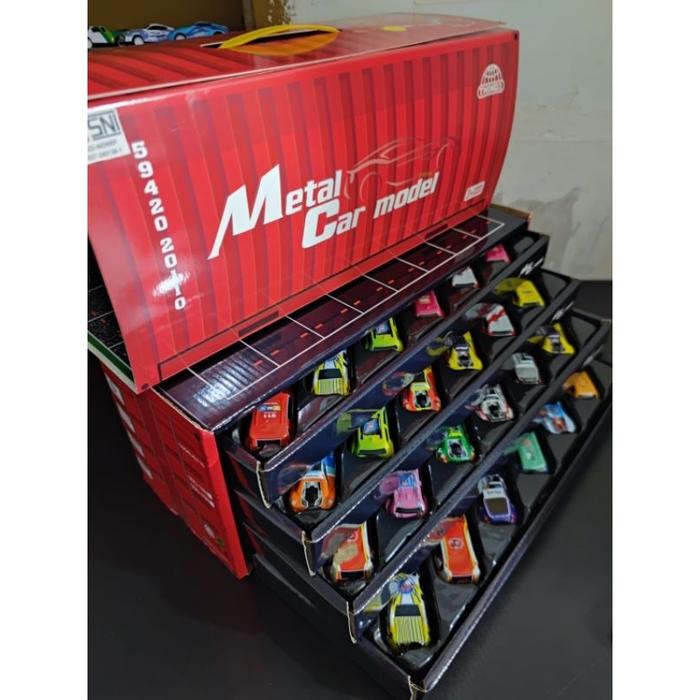 Gambar (1 Kotak 4 Rak / 48 Mobil Bonus Peta) Mainan Mobil Mobilan Toy Metal Pullback Kado Hadiah Mobil Mainan Tarik Mundur Bisa Jalan Gratis Peta / Map Toy dari panpanggsampeu terrrbaary undefined Tokopedia