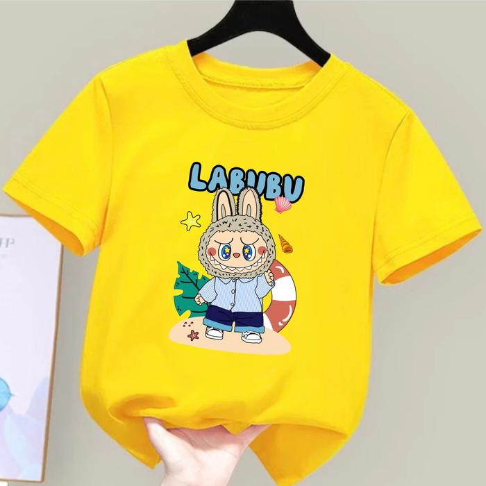 Gambar ALZHA PROJECT Baju Kaos Anak Labubu Karakter Kekinian - Ukuran S-XXL Fashion baju labubu - kuning, m dari ALZHA PROJECT undefined Tokopedia