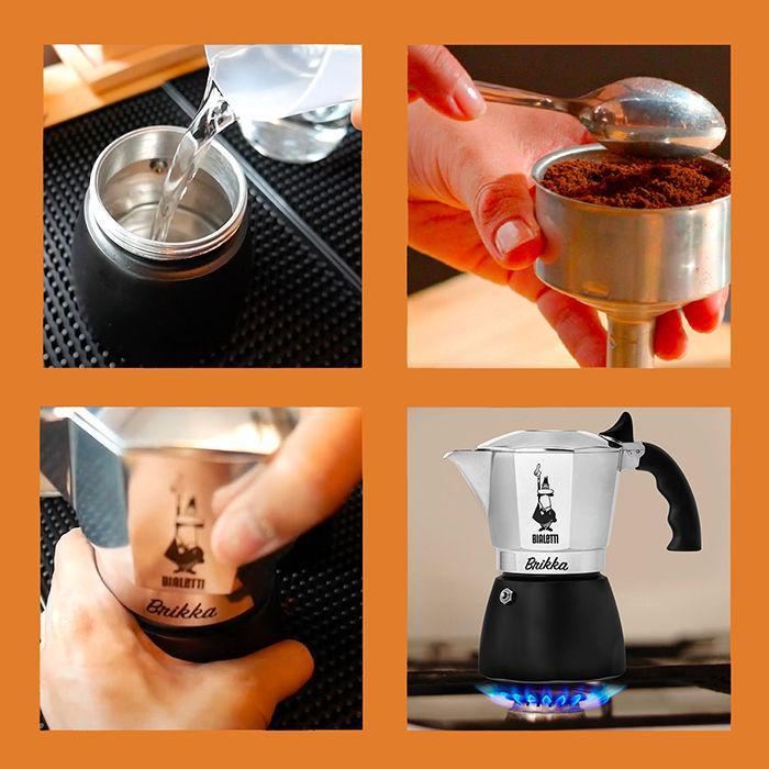 Gambar Bialetti - Brikka Black 2 Cups - Mokapot Alat Seduh Kopi Manual Terlaris dari Kios Kenangan undefined Tokopedia