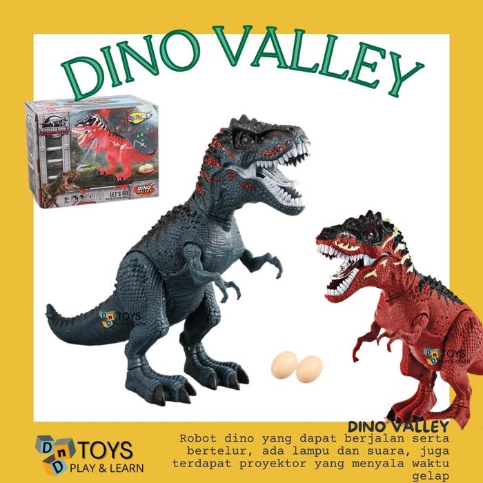 Gambar Mainan Anak Robot Dino Valley Dinosaur T-Rex Bertelur Dinosaurus NY018 dari TokoDnD undefined Tokopedia