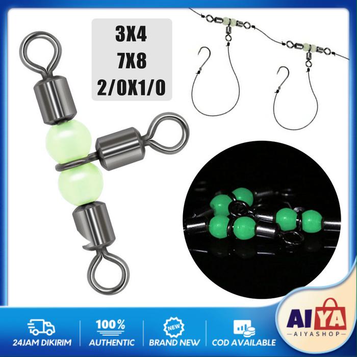Gambar 5Pcs Kilikili Barrel Swivel Kawat Ulir Cabang 3 Mata 3 Way Swivel Rangkaian Pancing Murah Kuat Glow In Dark Untuk Pancing Mancing dari arisusianafashipn33 undefined Tokopedia