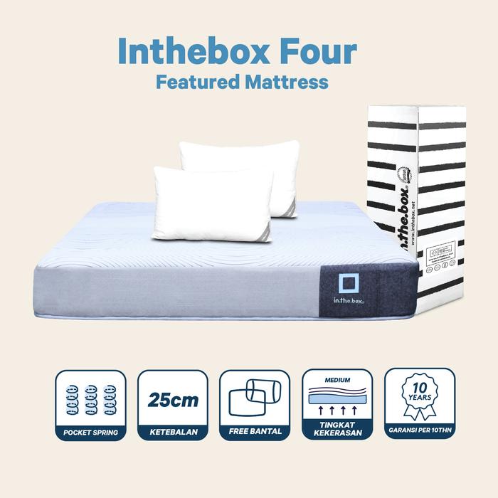 Gambar [Free Kasur Lipat] Kasur Spring Bed IN THE BOX Four - FREE Bantal & FREE Bed to Go - 90x200 dari INTHEBOX_NEW undefined Tokopedia