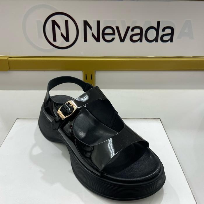 Gambar Nevada sandal wanita wedges slingback super comfy by Matahari Department Store (36-40) sendal platform simple - Black, 36 dari Alleeeee undefined Tokopedia
