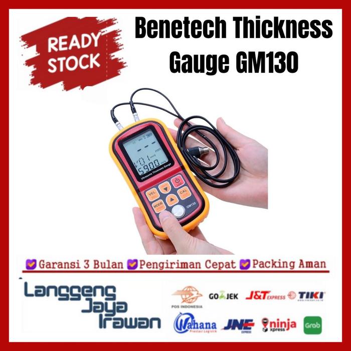 Gambar Benetech GM130 Thickness Gauge Ultrasonic Meter Tester Ketebalan Besi - 3BULAN dari langgengjayalji undefined Tokopedia