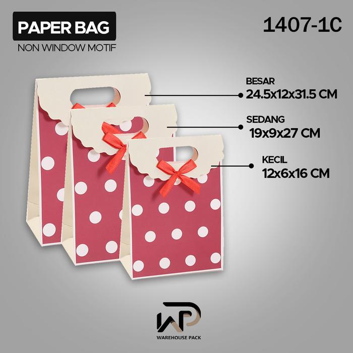 Gambar Paper Bag Non Windows Motif | Tempat Kado Hadiah Souvenir | Box Kecil Gift Bag | Tas Ulang Tahun | Tas Tenteng Bingkisan - 1407-1C, Kecil dari Warehousepack undefined Tokopedia