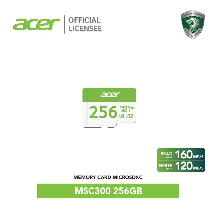 Gambar ACER MSC300 MicroSD Card UHS-I / V30 / U3 / A2 - 256GB dari BIWIN Indonesia undefined Tokopedia