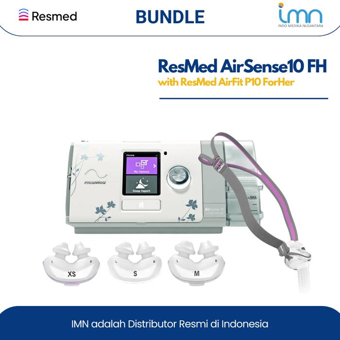 Gambar Resmed AirSense10 Auto CPAP for HER - Ready Stok & Garansi Lokal - AirFit P10 ForHer dari Indo Medika Nusantara undefined Tokopedia