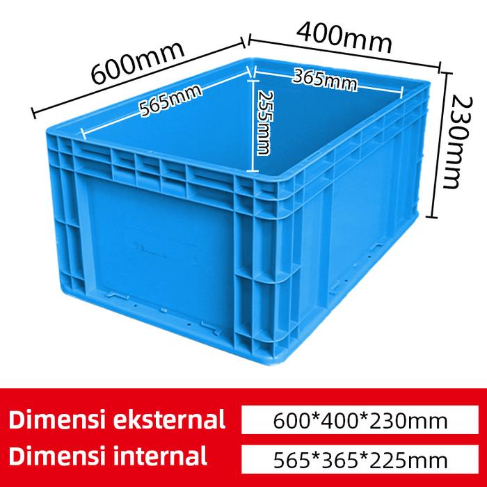 Gambar Box Container Industri Keranjang Kotak Barang Box Barang Plastik Logistik Industri 1 PCS - Tanpa Tutup60×40*23cm - BLUE 60×40*23cm dari LIN HUI PLASTIC PALLETS undefined Tokopedia