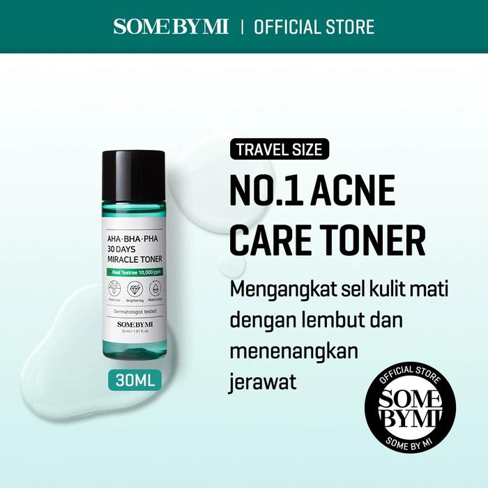 Gambar Some By Mi Aha Bha Pha 30 Days Miracle Toner 30ml Travel Size/Toner Wajah - Miracle Toner 30ml, Some By Mi (BPOM) dari Kios 0fficial undefined Tokopedia