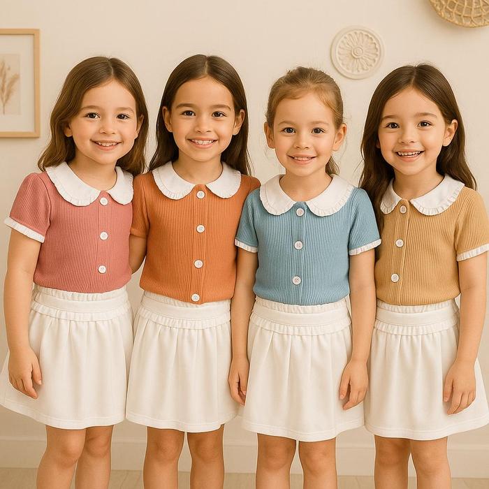 Gambar Two Mix - Rena Set - One Set Anak Cewek - Setelan Anak Korean Style 1-6 Tahun 4416 Perempuan Parsel - Sage, 3 dari Two mix undefined Tokopedia