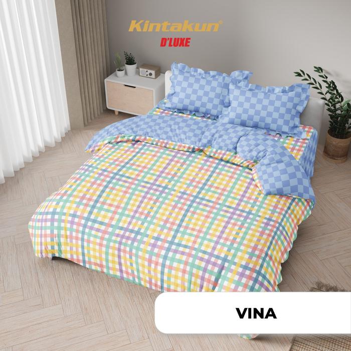 Gambar Kintakun Bed Cover Sprei FLAT Dluxe NEW Edition King Size Uk. 180x200 T.25 - Vina dari Homeklik Living undefined Tokopedia