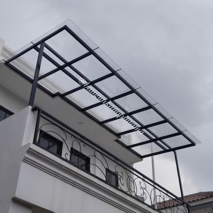 Gambar Kanopi Besi Hollow Galvanis Terpasang Request Atap ( Spandek Polos, Pasir, Bening, Alderon Single Layer, Double Layer, Polycarbonate, Solarflat 1 2 /3mm ) dari Top Baja Konstruksi undefined Tokopedia