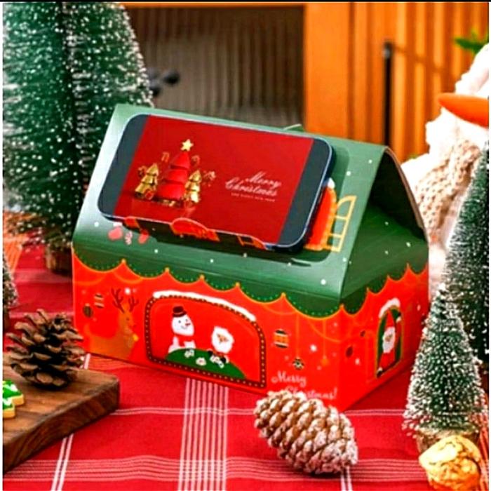 Gambar Christmas Gift Box | Christmas Cake Box | Box Kue Natal | Kotak Hampers Natal | Dus Packaging Toples Kue dari LuckyStarShop88 undefined Tokopedia