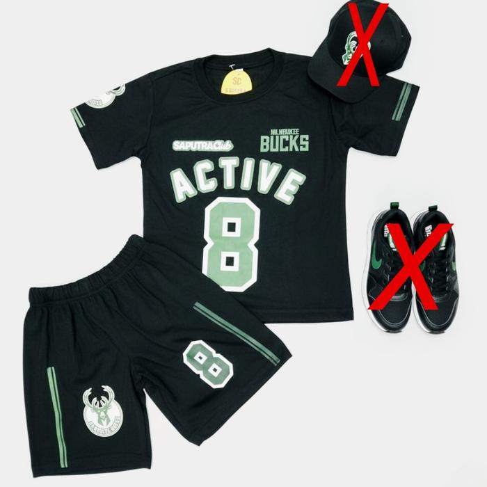 Gambar Kaos Anak Olahraga Active - Oneset Baseball Anak Laki-Laki Umur 1-6 Tahun - Active Hitam, S (1-2th) dari SC Saputra Collection undefined Tokopedia
