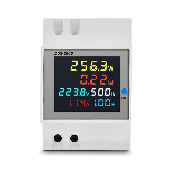 Current Metre Display Promo D52-2066 Smart Meter 6IN1 Display Digital DIN RAIL AC Monitor ...