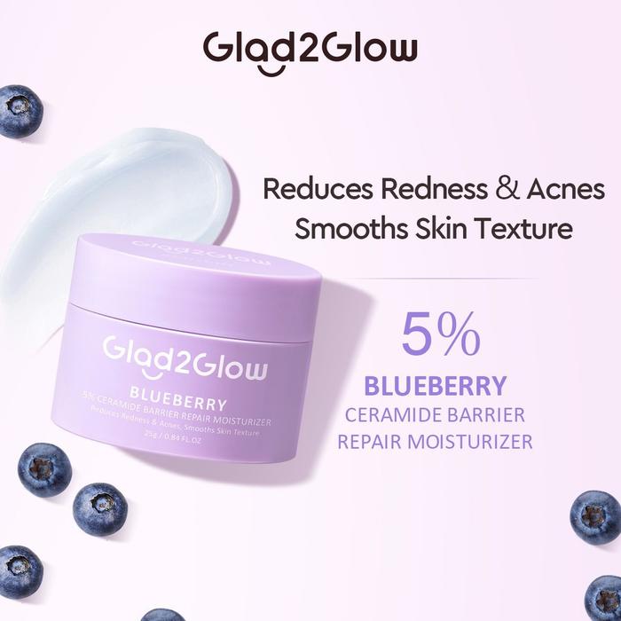 Gambar Glad2Glow Niacinamide Brightening Moisturizer 30g Whitening Cream Pelembabab Wajah - BLUEBERRY dari Cantigi kosmetik undefined Tokopedia