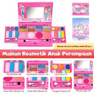 Gambar kidditoy Make Up Kit Set Anak Kosmetik Non-toksik Lipstik Perona Mata Pipi Cat Anak Pretend Plays - 26 warna dari kidditoy undefined Tokopedia