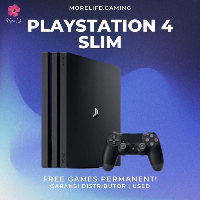 Gambar PS4 Pro/Slim/Fat 500GB 1TB,  Full Games Online Guarantee PlayStation 4 - Slim 1tb, 2 DS+Permanent dari MoreLife.Gaming undefined Tokopedia
