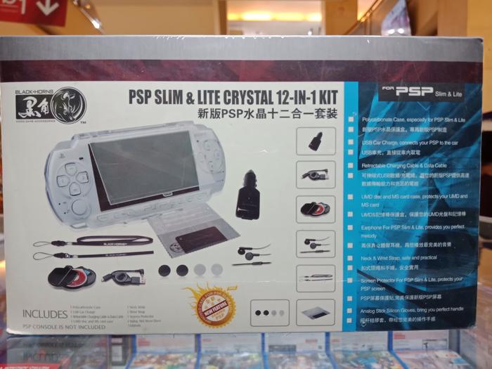 Jual PSP Slim \u0026 Lite Crystal 12 In 1 Kit (Black Horn) - Jakarta Selatan -  Crash Game Station | Tokopedia