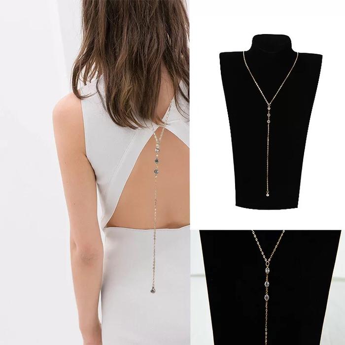 Jual Centerpiece Necklace Kalung V Neck 