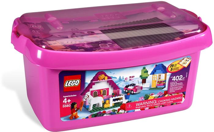 LEGO 5560 BASIC Large Pink Brick Box 