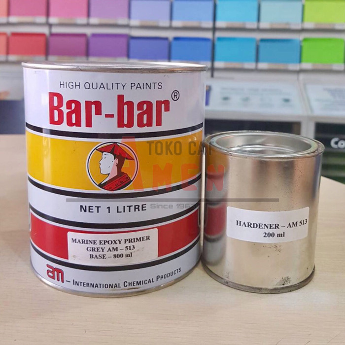 Gambar BAR-BAR MARINE EPOXY PRIMER 1LT GREY / CAT DASAR KAPAL dari Toko Cat Amen undefined Tokopedia
